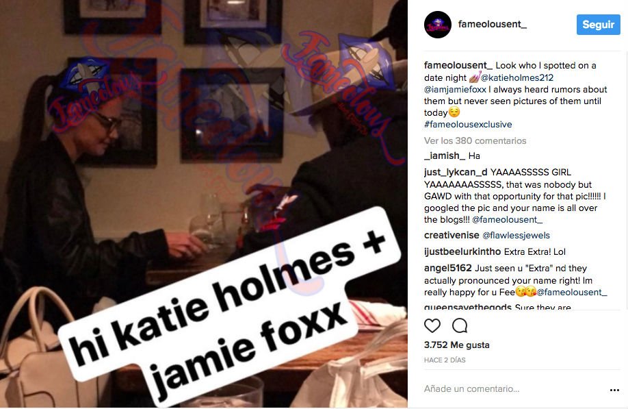Katie Holmes y Jamie Foxx