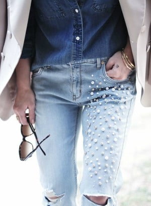 ideas para decorar la ropa perlas