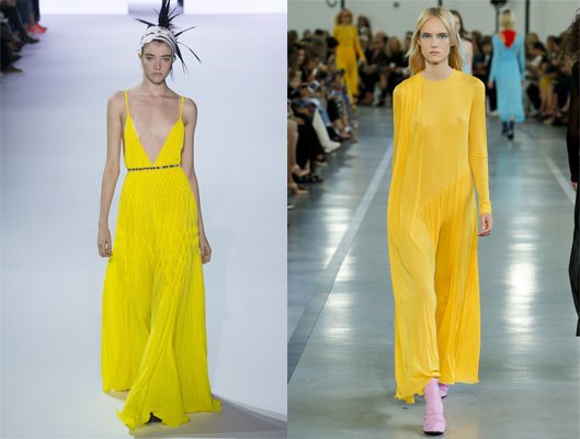 Los colores de la temporada amarillo