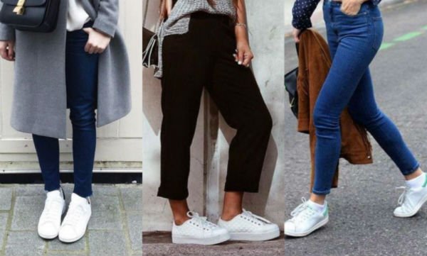 Parecer acoso Monótono 31 Looks con zapatillas blancas que vas a querer usar! :Mujer y Punto